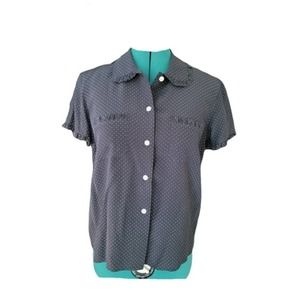 DKNY Classic Silk Button Down